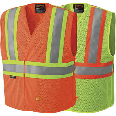 FR Hi-Viz Safety Tear-Away Vest - Poly Mesh