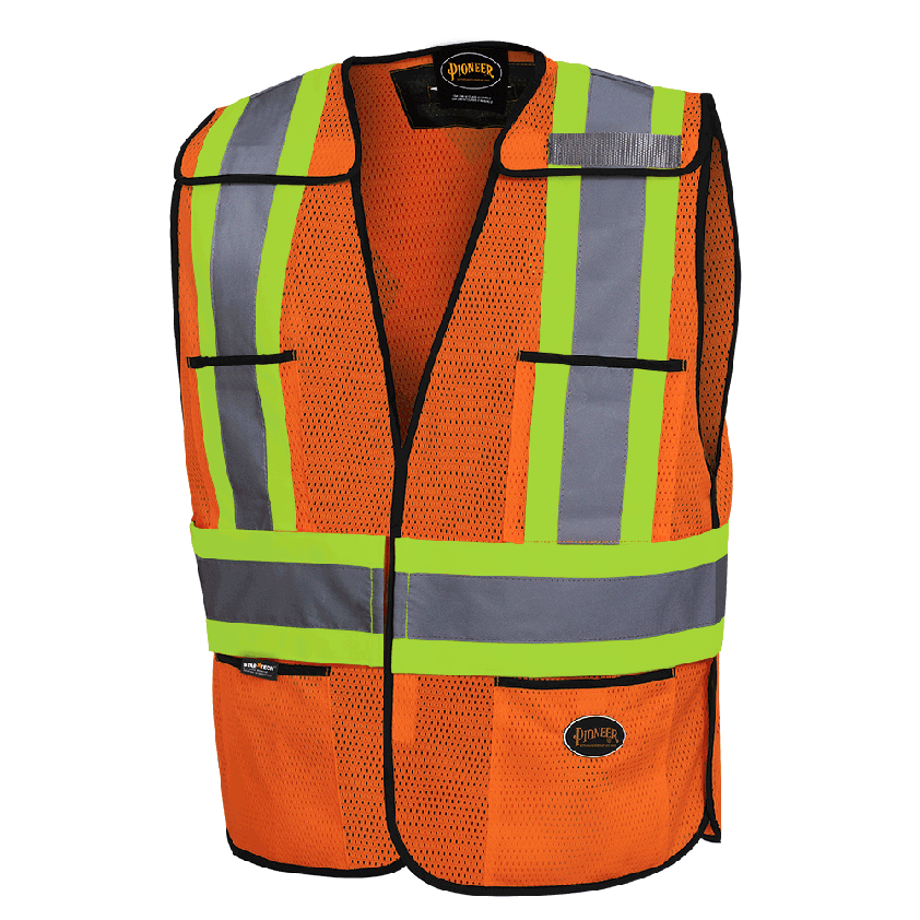 Hi-Viz Poly Mesh Safety Tear-Away Vest