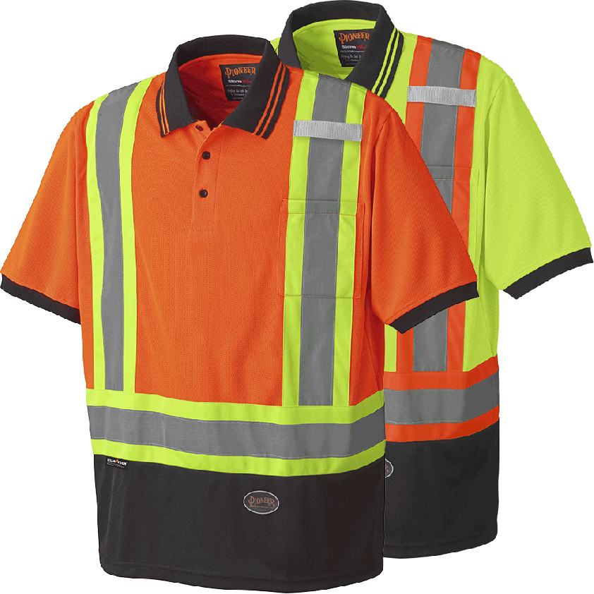 Hi-viz Birdseye Poly Safety Short-sleeved Polo Shirt