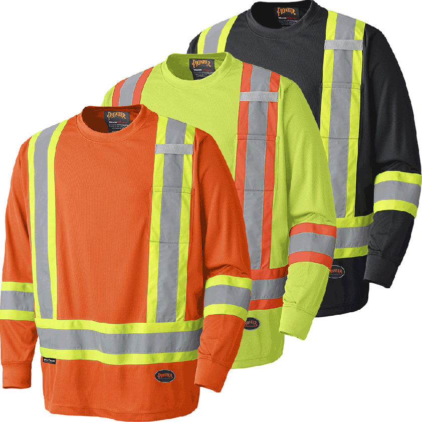Hi-viz Birdseye Poly Safety Long-sleeved Shirt