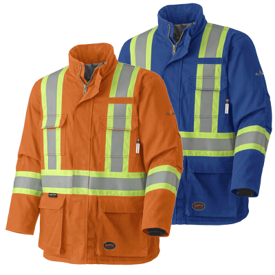 FR-TECH® 88/12 - Arc Rated Quilted Safety Parkas - Modacrylic Insulation