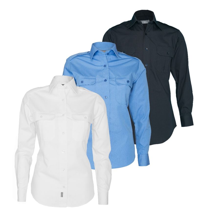 Tuffwear Ladies' Military Long Sleeve Shirt