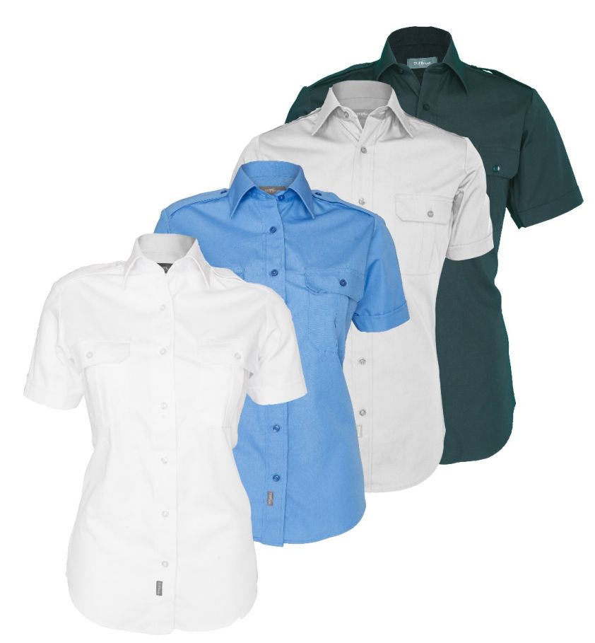 Tuffwear Ladies' Military Short Sleeve Shirt