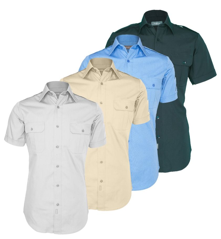Tuffwear Men's Military Short Sleeve Shirt
