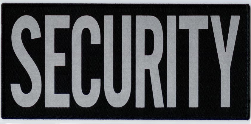 Silver Reflective Woven Security Patch