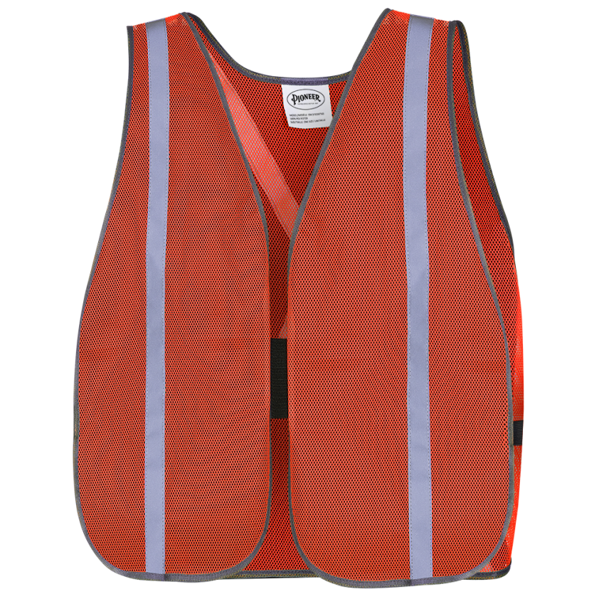 Hi-viz All-purpose Mesh Vests (Orange) - 10 Pcs/ Pack
